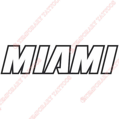 Miami Heat Customize Temporary Tattoos Stickers NO.1067